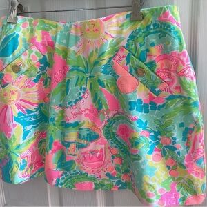 Lilly Pulitzer Madison Skort Sunshine State of Mind Size Large